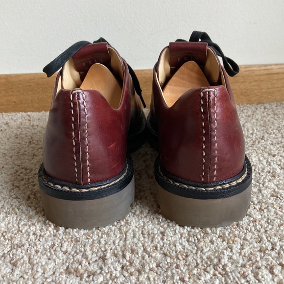 FEIT Men’s Red-Brown Leather Hand Sewn Handmade Lace-Up Shoes Eu 42 US 9 - Picture 4 of 10